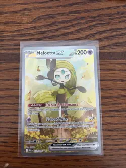 Meloetta EX 167/086 SIR Black Bolt Scarlett & Violet Pokemon Card - Near Mint - Image 1