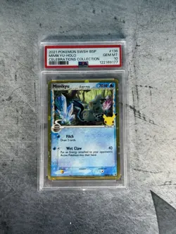 2021 Pokemon Mimikyu #136 Holo Celebrations Collection PSA Gem Mint 10 SWSH BSP - Image 1