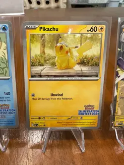 Pokemon Illustration Contest 2024 Promo Cards Feraligatr Pikachu Toxtricity NM - Image 3