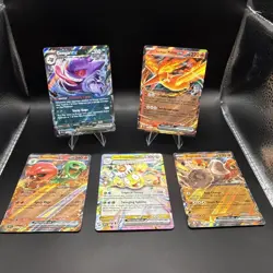 Pokemon 5 Card EX Lot - All Holo - Near Mint - Mixed Variety - Exact Cards Shown - Image 1