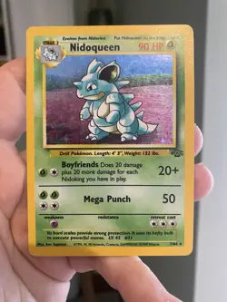 Nidoqueen 7/64 - Pokemon TCG Jungle - Vintage WOTC Holo Rare - MP - Image 1