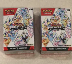 Pokemon TCG Prismatic Evolutions Booster Bundle Factory Sealed Lot of 2 - Image 1