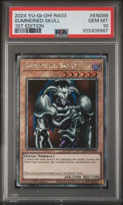 2024 YU-GI-OH! RA03-QUARTER CENTURY BONANZA 1ST ED #EN086 SUMMONED SKULL PSA 10 - Image 1
