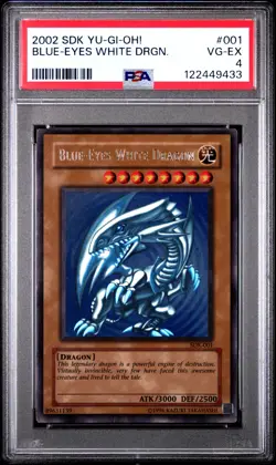 PSA 4 Blue-Eyes White Dragon SDK-001 Ultra Rare Unlimited *9433 YUGIOH - Image 1