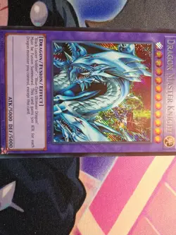 Yu-Gi-Oh! TCG Dragon Master Knight LCKC-EN065 Secret Rare Holo Bleed Near Mint - Image 3