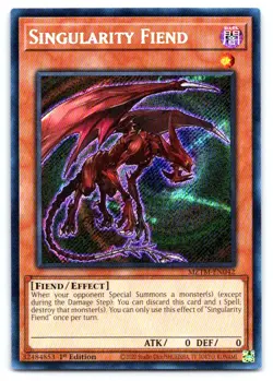 Yugioh Singularity Fiend Secret Rare Maze of the Master MZTM-EN042 - Image 1