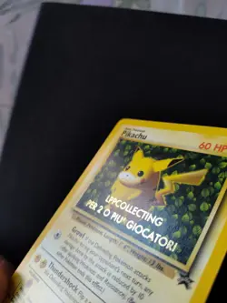 Pokemon Pikachu # 1 LPP Collecting Stamp CORRECTED WOTC Black Star Promo Card - Image 2