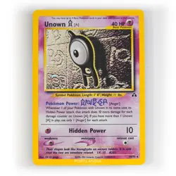 Pokemon - Unown A Holo - 14/75 - Neo Discovery - Rare Card - NM - Image 1