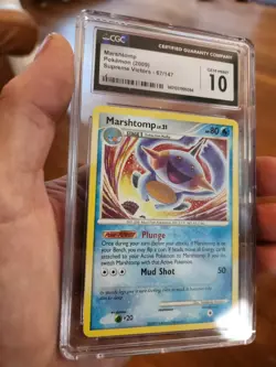 (TOP POP 3) CGC 10 GEM MINT Marshtomp 67/147 Supreme Victors Pokemon Card - Image 1