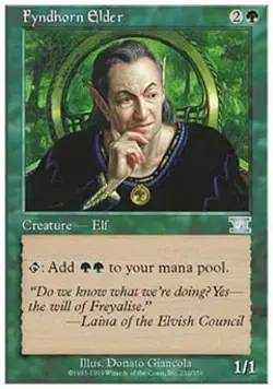 Fyndhorn Elder - Light Play MTG Classic 6th Edition - Image 1