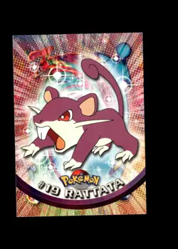 Rattata : 1999 Topps Pokemon TV Animation Black Logo Card #19 + Fast FREE Ship - Image 1