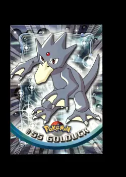 Golduck : 1999 Topps Pokemon TV Animation Black Logo Card #55 + Fast FREE Ship - Image 1