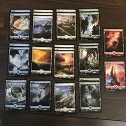 40 FULL ART LAND CARD LOT-Magic the Gathering Various Sets LP-DMG MTG TCG - Image 1