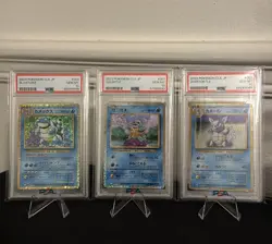 PSA 10 Blastoise Squirtle Wartortle Set 003/032 CLK Pokemon Card Classic Japan - Image 1