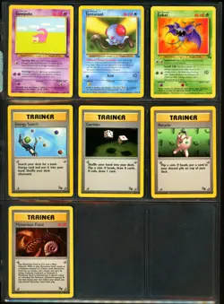 1999 Pokemon JUNGLE & FOSSIL Set COMPLETE Unlimited Edition COMMON Cards Lot NM - Image 5