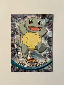 Squirtle #7 Black Logo 1999 Topps TV Series 1 Nintendo Pokemon Cards - Image 1