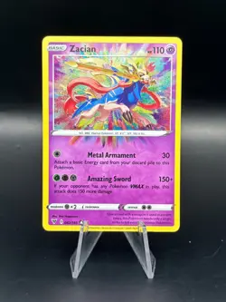 Zacian 82/185 Amazing Rare Vivid Voltage Pokemon TCG Near Mint - Image 1
