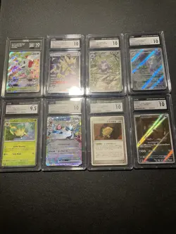 Pokemon Graded Card Lot Of 8 CGC And TAG 10 - Image 1