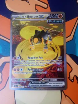 Iron Boulder EX 207/162 Temporal Forces Special Illustration Holo Card RARE ⭐ - Image 3