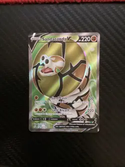 Sandaconda V Full Art 184/192 Rebel Clash Pokemon Card - NM - Image 1