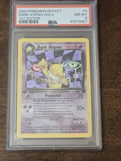 Pokemon Dark Hypno 1st Edition Holo Card 2000 - PSA 8 NM-Mint - Image 1
