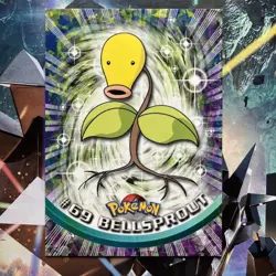 Bellsprout # 69 - Red Label - 1999 Topps TV Series 1 Pokemon Card $2 Flat Ship - Image 1
