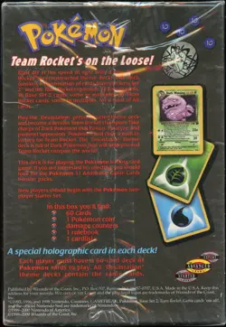 1x SEALED Team Rocket DEVASTATION Theme Deck (60 Pokemon Cards) - Image 3