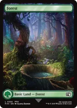 ~ Forest (0306) ~ NM Foil ~ Universes Beyond: FINAL FANTASY ~ MTG ~ - Image 1