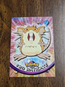 #20 Raticate - Pokemon Topps Card - Green Logo - Image 1
