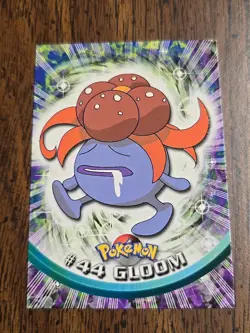 Gloom #44 - Green LOGO - NON-HOLO - SERIES 1 - TOPPS Pokemon Cards - Image 1