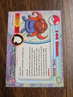 Gloom #44 - Green LOGO - NON-HOLO - SERIES 1 - TOPPS Pokemon Cards - Image 2