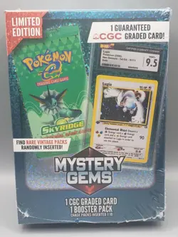 Pokemon TCG Limited Edition Mystery Gems-1 CGC Graded Card+1 Booster - Image 2