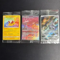 Pokemon Sealed Promo Card Lot 151 UPC Mew 053 Mewtwo 052 + Pikachu SM108 - Image 2