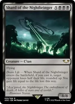 MTG English Shard of the Nightbringer NM Normal Universes Beyond: Warhammer 40K - Image 1