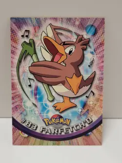 Farfetch'd #83 - BLUE LOGO - Topps TV Animation Series 1 - POKEMON CARD - LP - Image 1