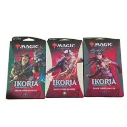 E MTG Ikoria Lair of Behemoths Theme Boosters Packs SEALED Green White Black - Image 1