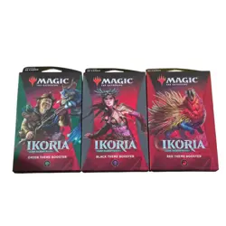 3 MTG Ikoria Lair of Behemoths Theme Boosters Packs SEALED Green Red Black - Image 1