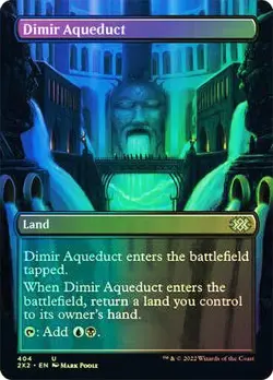 Dimir Aqueduct FOIL BORDERLESS - 404 - Uncommon - 2X2 Double Masters 2022 MTG - Image 1
