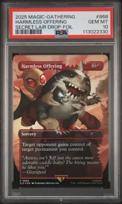 2025 MTG SECRET LAIR DROP FOIL #868 HARMLESS OFFERING PSA 10 - Image 1