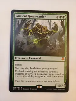 Ancient Greenwarden: MtG Magic the Gathering Zendikar Rising Mythic - Image 1