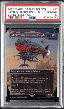 2025 MTG AETHERDRIFT SPECIAL GUESTS #93 SKYSOVEREIGN, CONSUL FLAGSHIP PSA 10 - Image 1