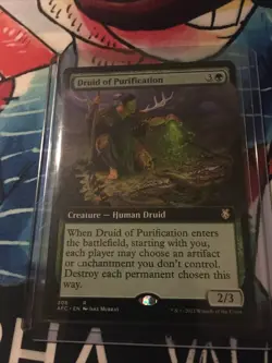 MTG Druid of Purification Commander: Adventures in the Forgotten Realms 308 NM - Image 2