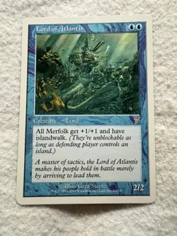 MTG - Lord of Atlantis - 7th Edition - NM - Free Shipping! - Image 1