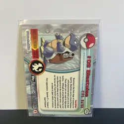 #9 Blastoise Non Holo Black Logo Pokemon Topps - Image 2