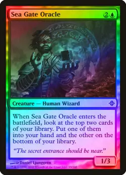 Sea Gate Oracle FOIL Rise of the Eldrazi NM Blue Common MAGIC CARD ABUGames - Image 1