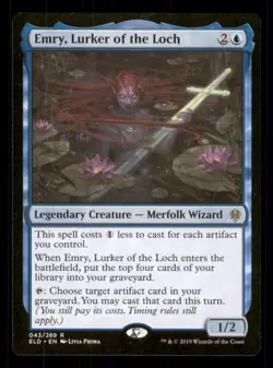 MTG - Emry, Lurker of the Loch Throne of Eldraine #43 Rare LP - Image 1