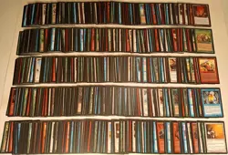 Vintage 1997 MTG Magic the Gathering Weatherlight 1000 Card Collection Lot - Image 1