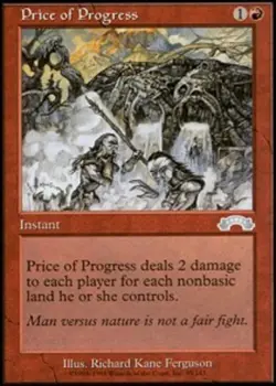 MTG Price of Progress, Exodus, Heavily Played, English - Image 1