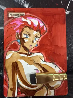MTG Altered Art Anime Land Hand drawn Pokemon - Image 1