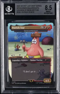 2025 MTG SECRET LAIR DROP SERIES SPONGEBOB SQUAREPANTS PATRICK STAR BGS 8.5 - Image 1